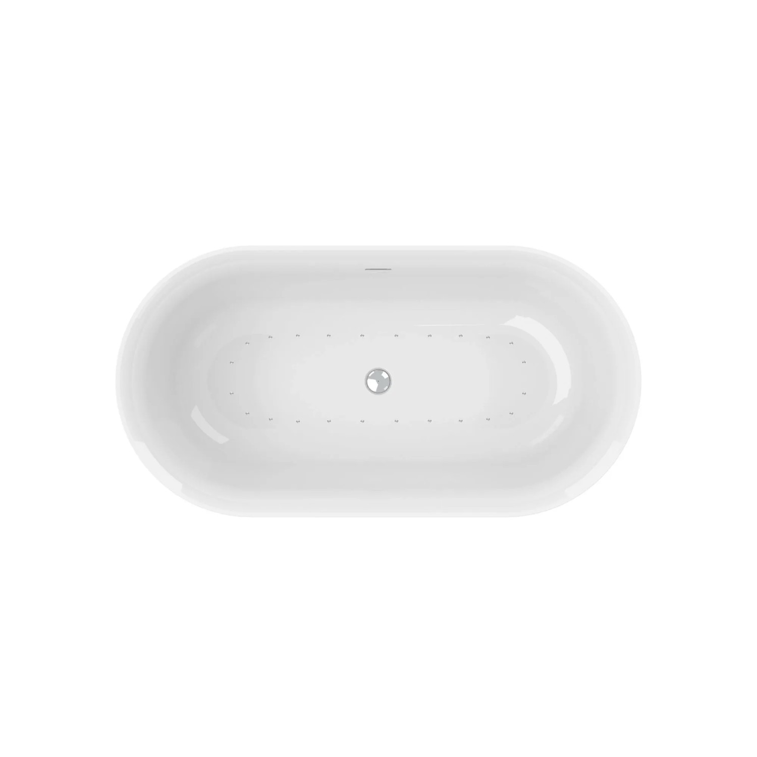 Ottofond Whirlpool Mince Freistehend Silent-System 155 cm x 80 cm Weiß