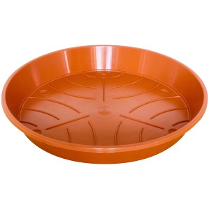 Geli Untersetzer Standard, Ø 21cm, Terrakotta, für Pflanzen, aus Kunststoff.