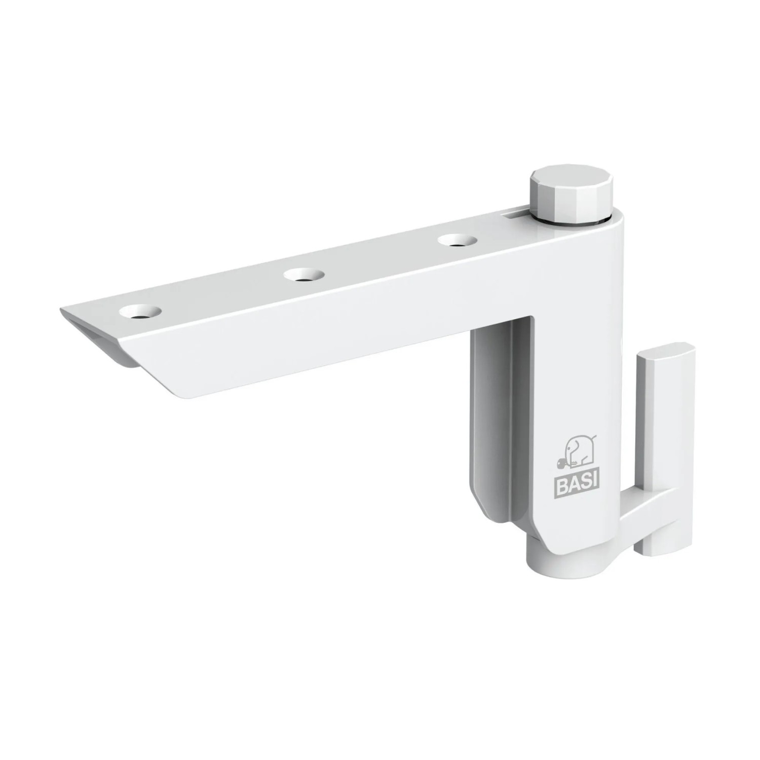 BASI Mini-Türschließer TS 60 Weiß für Innentüren bis 20 KG Falzbreite bis 16 mm Schließkraft Einstellbar DIN Rechts/Links 1460-0101