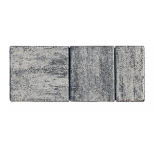 Diephaus Pflaster Vereda, Mehrformat, weiß-schwarz, 5 cm stark. Pflastersteine für Garten und Terrasse.