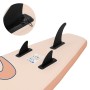 Detailaufnahme der Finnen am ECD Germany Stand Up Paddle Board Makani Apricot.