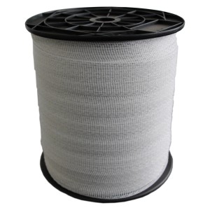 ZGM Weidezaunband Basic Weiß 200 m 10 mm 4 Niro