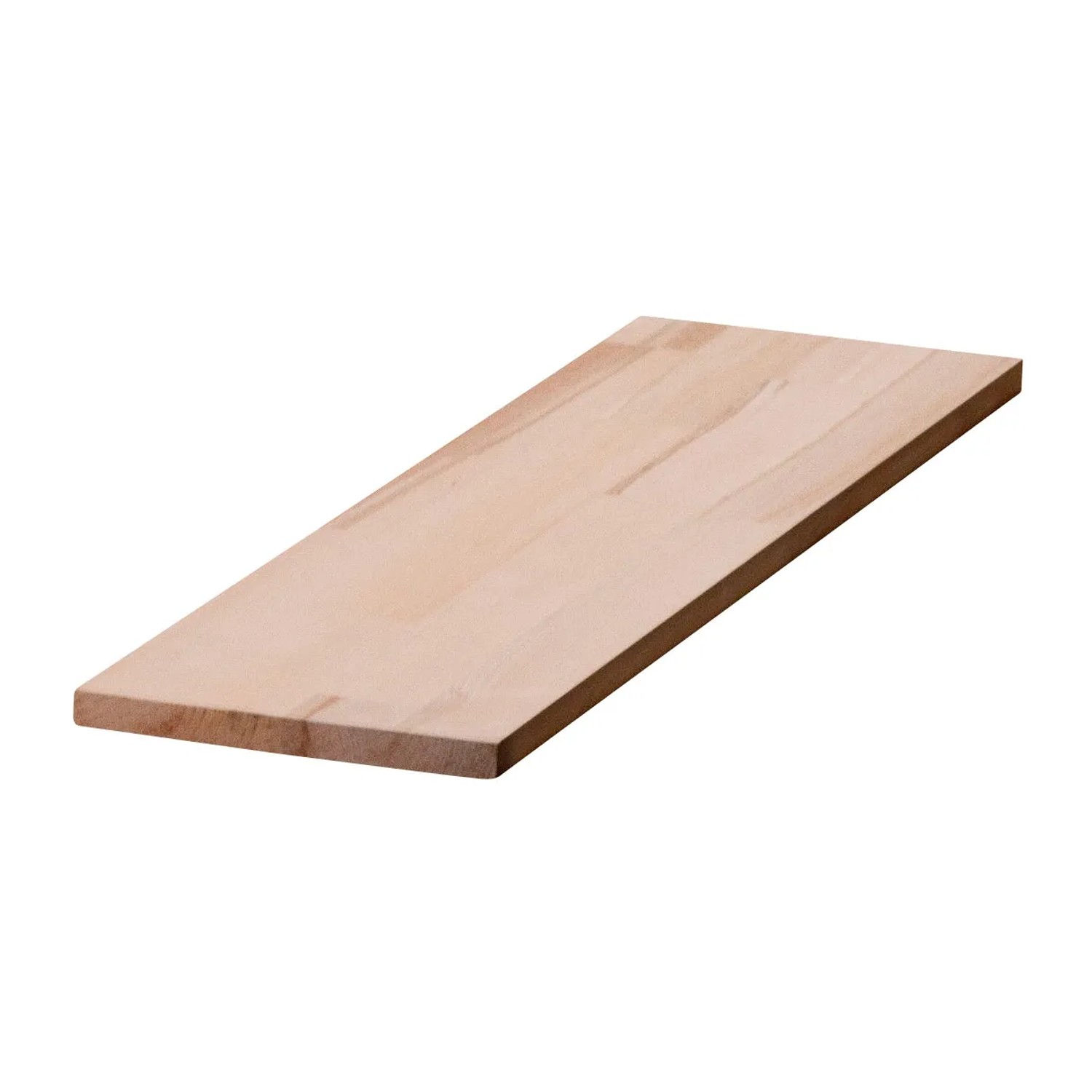 Fein geschliffene Leimholzplatte Buche, 200x20x1,8cm, ideal für Regalböden & Möbelbau.