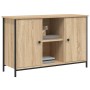 VidaXL TV-Schrank Sonoma-Eiche, 100x35x65 cm, mit Türen und offenen Fächern. Wohnwand-Element.