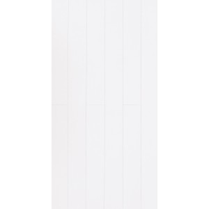 Weißes, glänzendes Dekorpaneel von Parador RapidoClick (128x22,3cm) für die Wand- und Deckengestaltung.