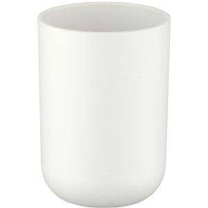 Weißer Wenko Zahnputzbecher Brasil aus Kunststoff für das Badezimmer.