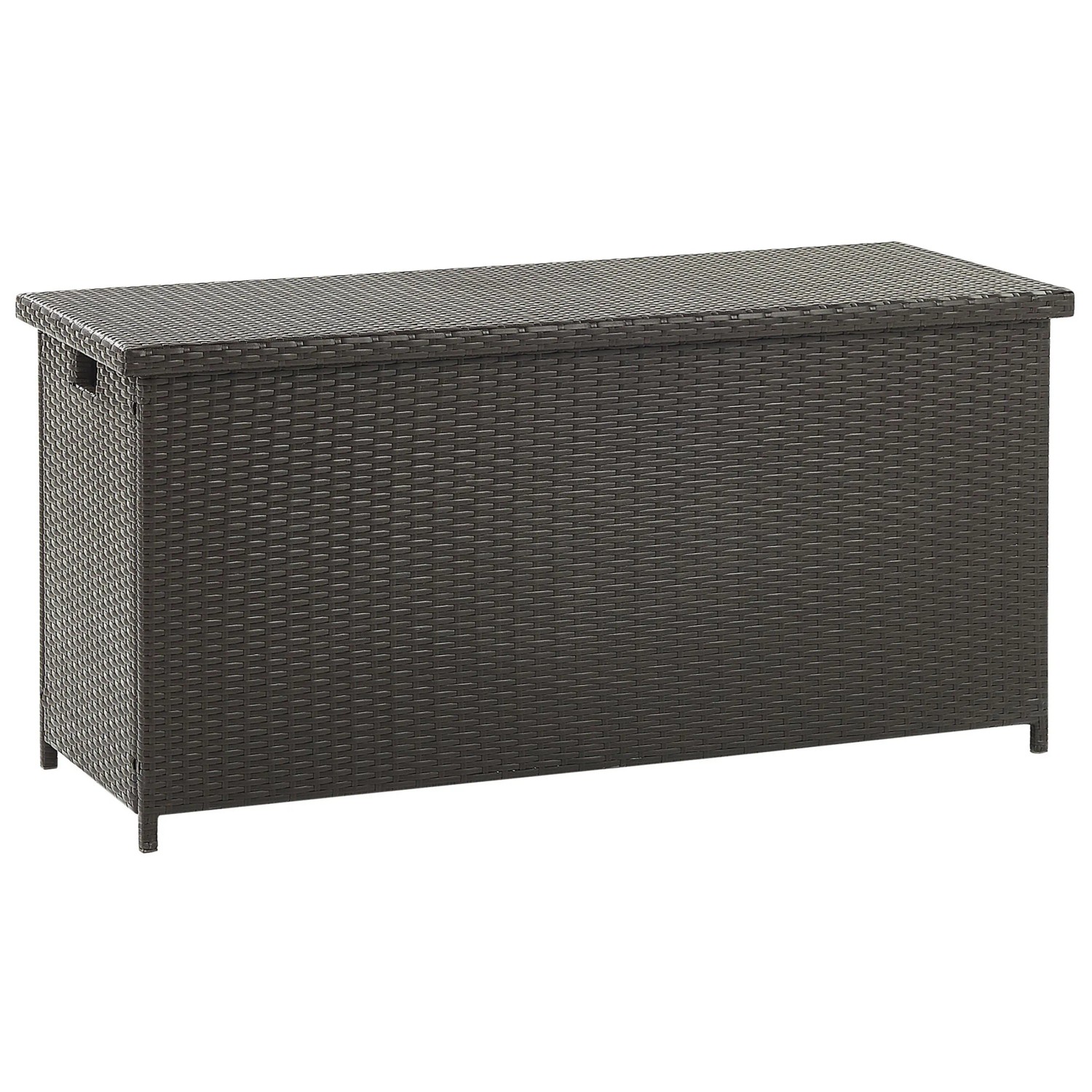 Beliani Truhe MODENA Dunkelbraun 46x126x63_4