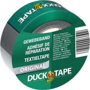 Duck Tape Original Gewebe-Klebeband, silber, 50mm breit, vielseitig einsetzbar.