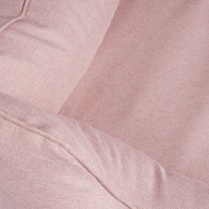 Detailansicht: Rosa Knuffelwuff Hundebett Emma Velours XXL, weiche Textur.