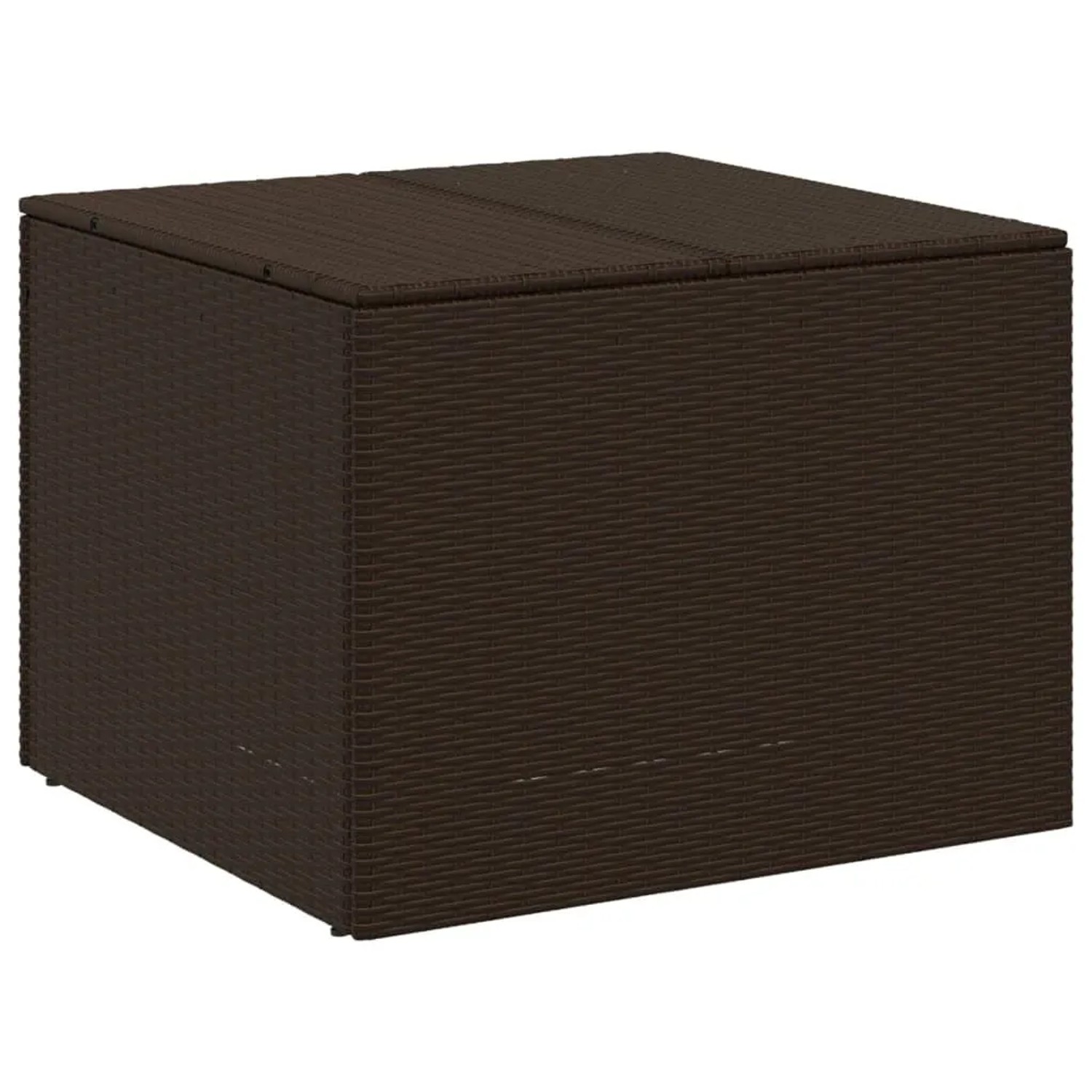 Furnicato Gartentruhe Braun 291l Poly Rattan