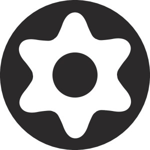 Symbol für Innen-TX Schraube (Torx) im Schraubenschlüssel Set von Wera.