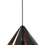 Eglo Hängeleuchte Carlton, schwarz-kupferfarben, im Vintage Design für Wohnräume.