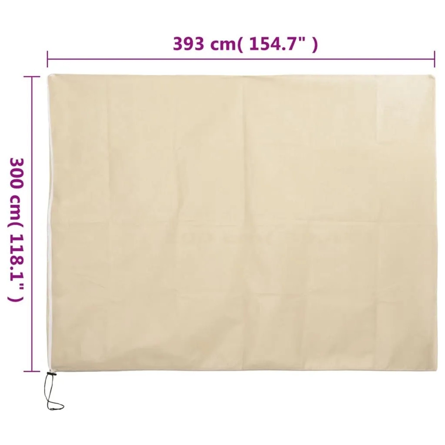 vidaXL Wintervlies mit Reißverschluss 2 Stk 70 g/m² 3,93x3 m 3203533_9