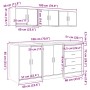 vidaXL Garagenschränke 6 Stk Artisan-Eiche Holzwerkstoff 3328349_16