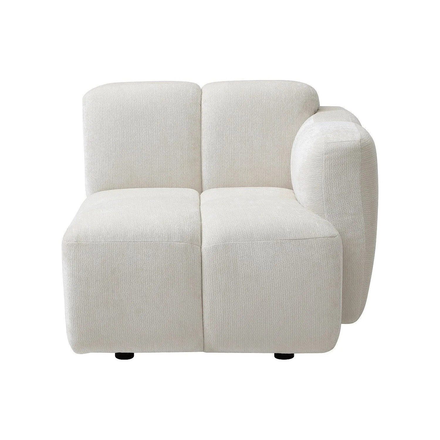 Vente-unique Sessel Mit Gerader Rückenlehne Carlivi Gebrochenes Weiß 90 cm