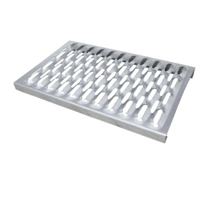 Daprona Laufrost Dach 60cm, Stahl verzinkt, silberfarben, für sichere Dachbegehung.