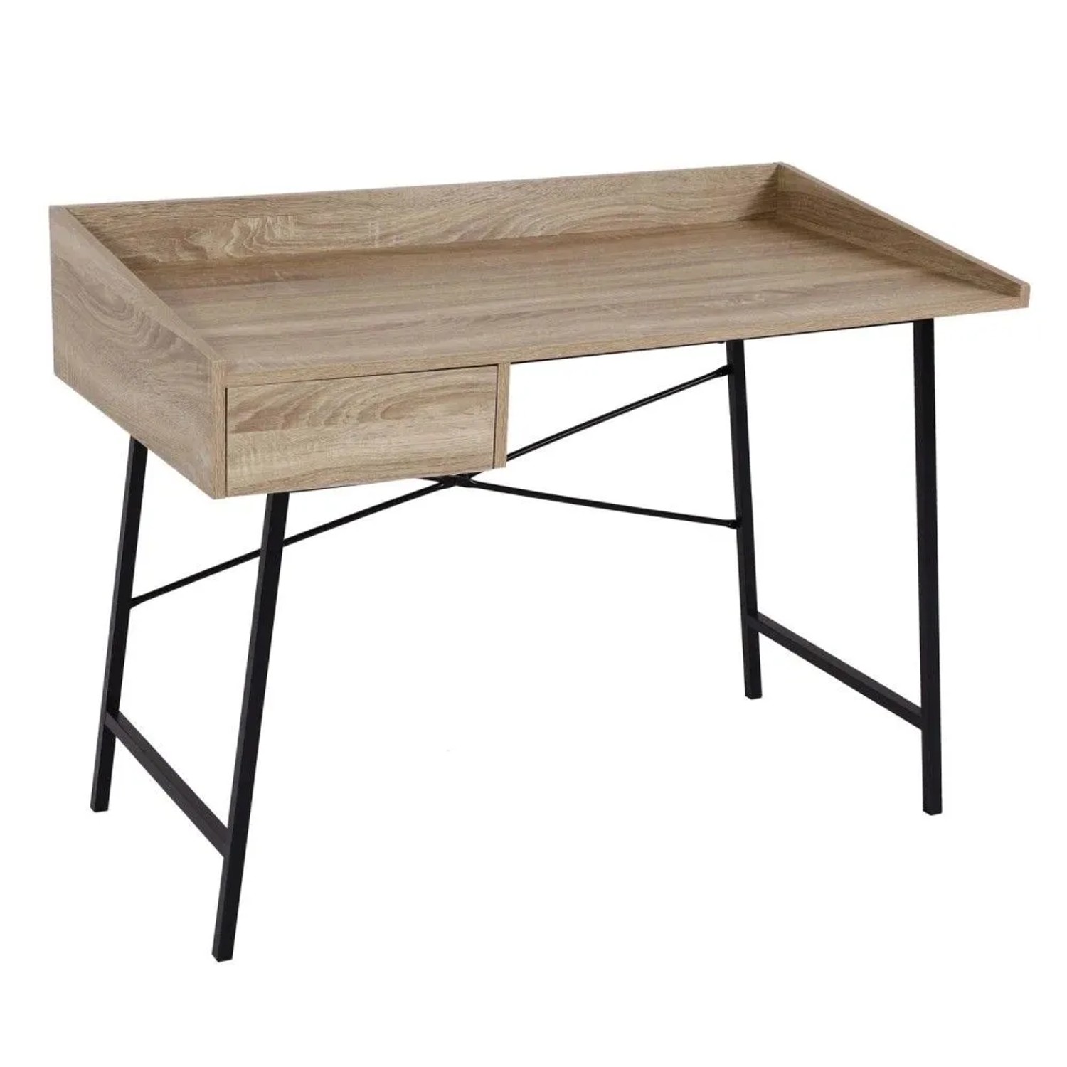 MCW Schreibtisch J97 3D-Struktur Eiche-Optik