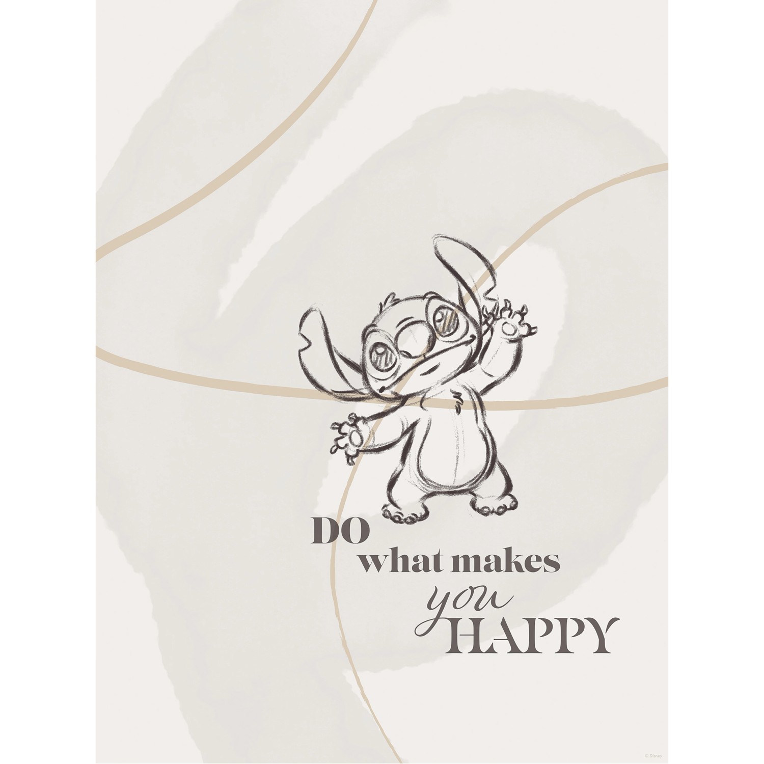 Komar Wandbild Disney Lilo and Stitch Do What Makes You Happy 30 cm x 40 cm günstig online kaufen