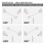 Infografik: Novadoors Türgriff Nova Amico Smart2Lock – Erklärung der DIN-Richtung (links/rechts) von Tür und Griff.