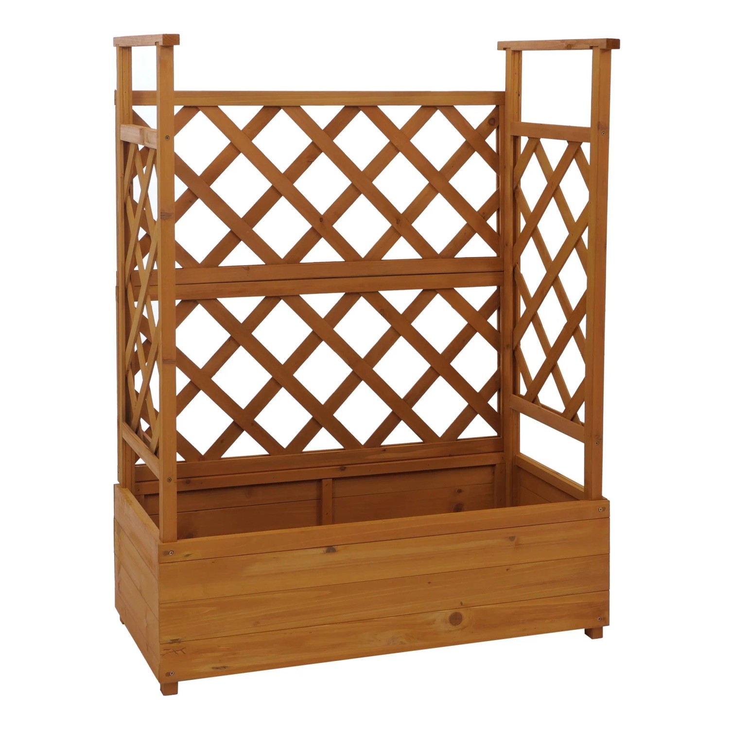 MCW Hochbeet P67 Rankhilfe Spalier Holz 114x85x44cm Natur