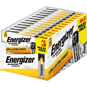Energizer Alkaline Power AA Batterien, 8er-Pack Mignon-Batterien für Geräte des täglichen Bedarfs.