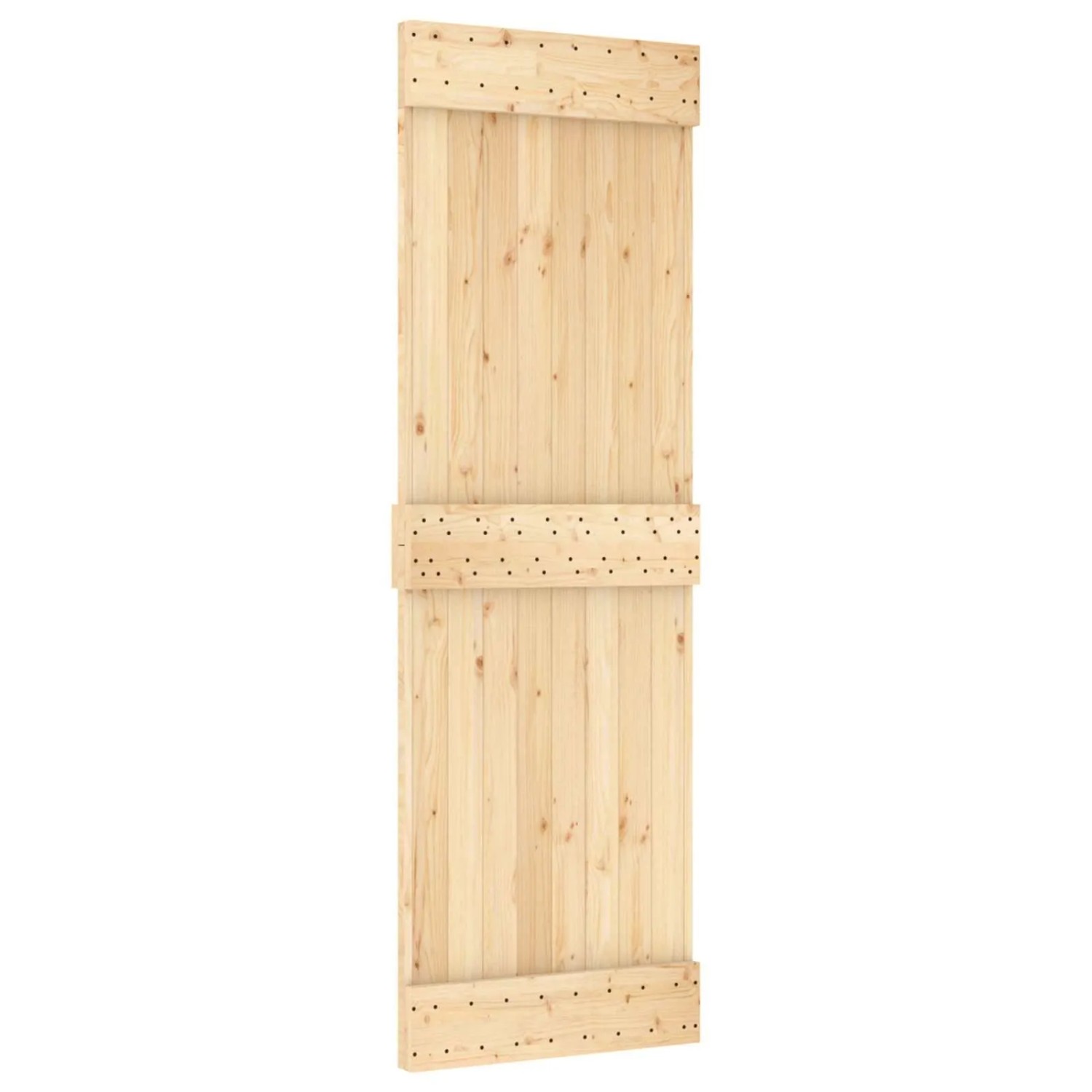 vidaXL Schiebetür NARVIK Natur und Schwarz 70 x 210 cm 152,5 cm 3445263