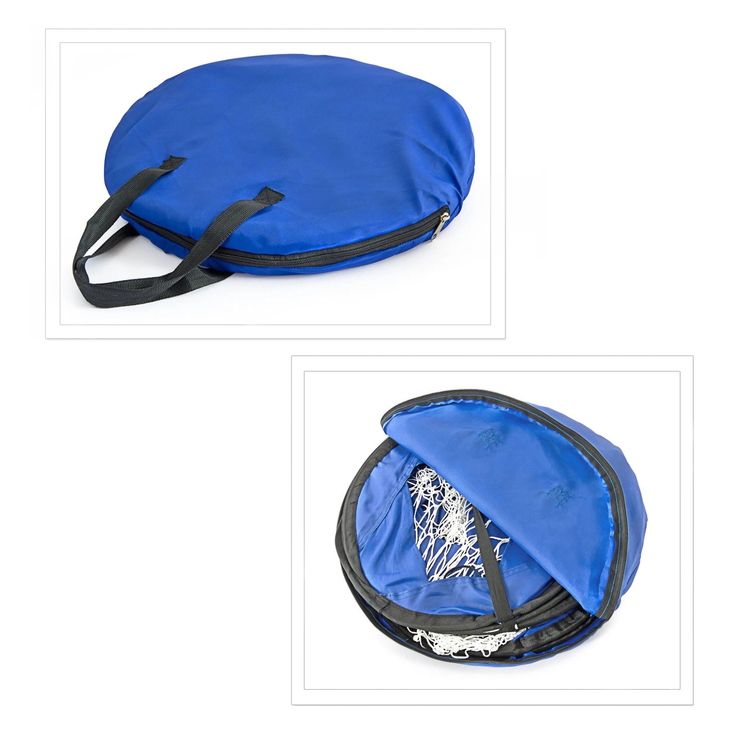 Relaxdays Fußballtor Pop Up Tore 2er Set Polyester Fiberglas Blau Selbstentfaltend mit Tragetasche 80 cm x 120 cm x 80 cm_4