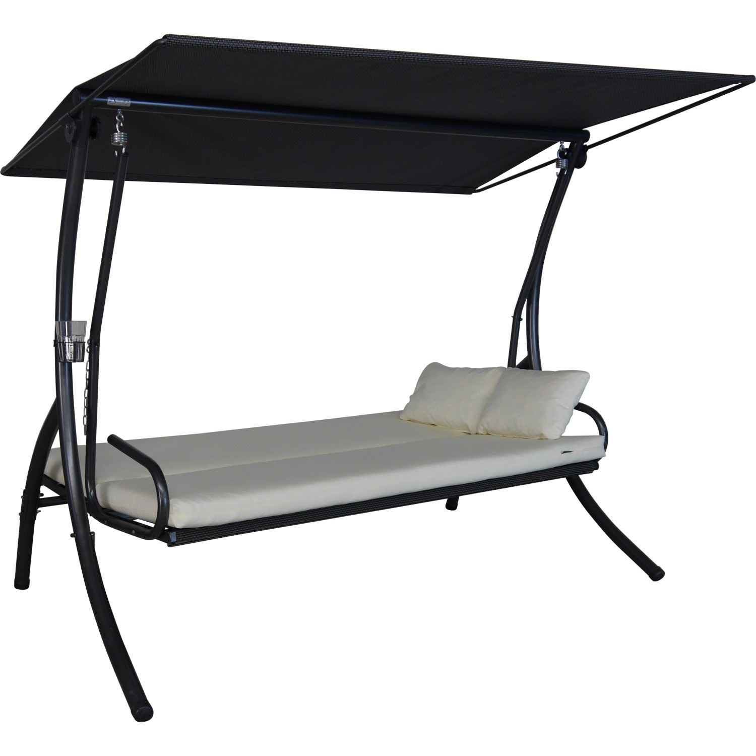 Angerer Top Hollywoodschaukel Detroit 3Sitzer mit Liegefunktion Beige