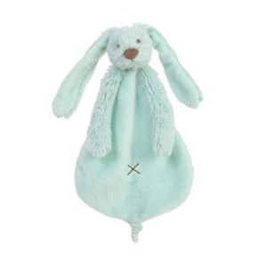 Happy horse Baby Schmusetuch Hase Richie aus Polyester Minzgrün 28 cm
