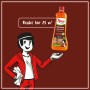 Poliboy Parkett Renovierer Glänzend 500ml Flasche mit Comicfigur. Für glänzende Holzböden.