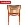 Oranger, wetterfester Gartenstuhl Sitwell von Floordirekt, stapelbar und UV-beständig.
