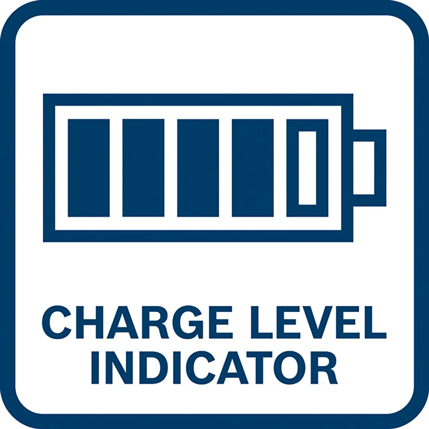 Symbol für Ladestandsanzeige des Bosch Professional Akku ProCore 18V.
