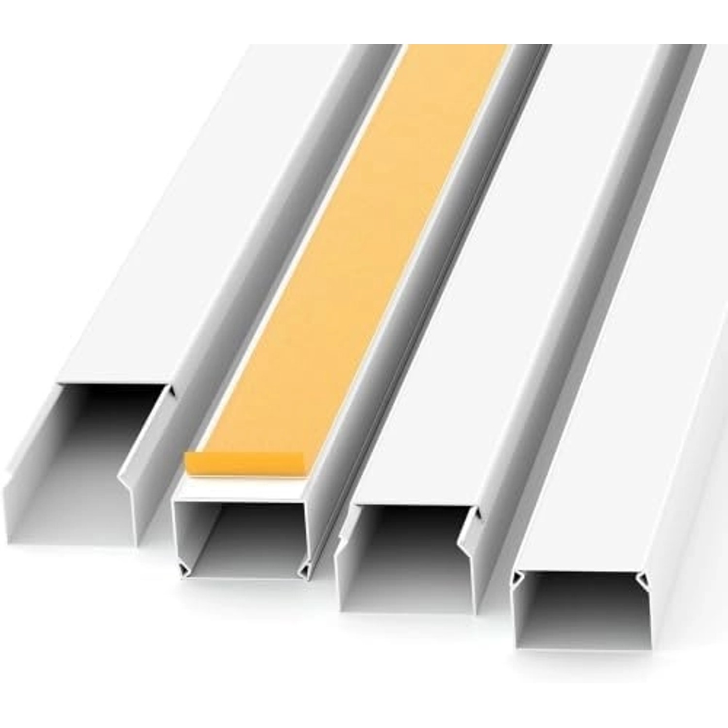 ViD Kabelkanal Selbstklebend 10 Stück Je 1 Meter 25x16 mm