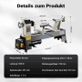 Wiltec Drechselbank 550W Drechselmaschine Drehbank Drechsler Holz Dreheisen_3