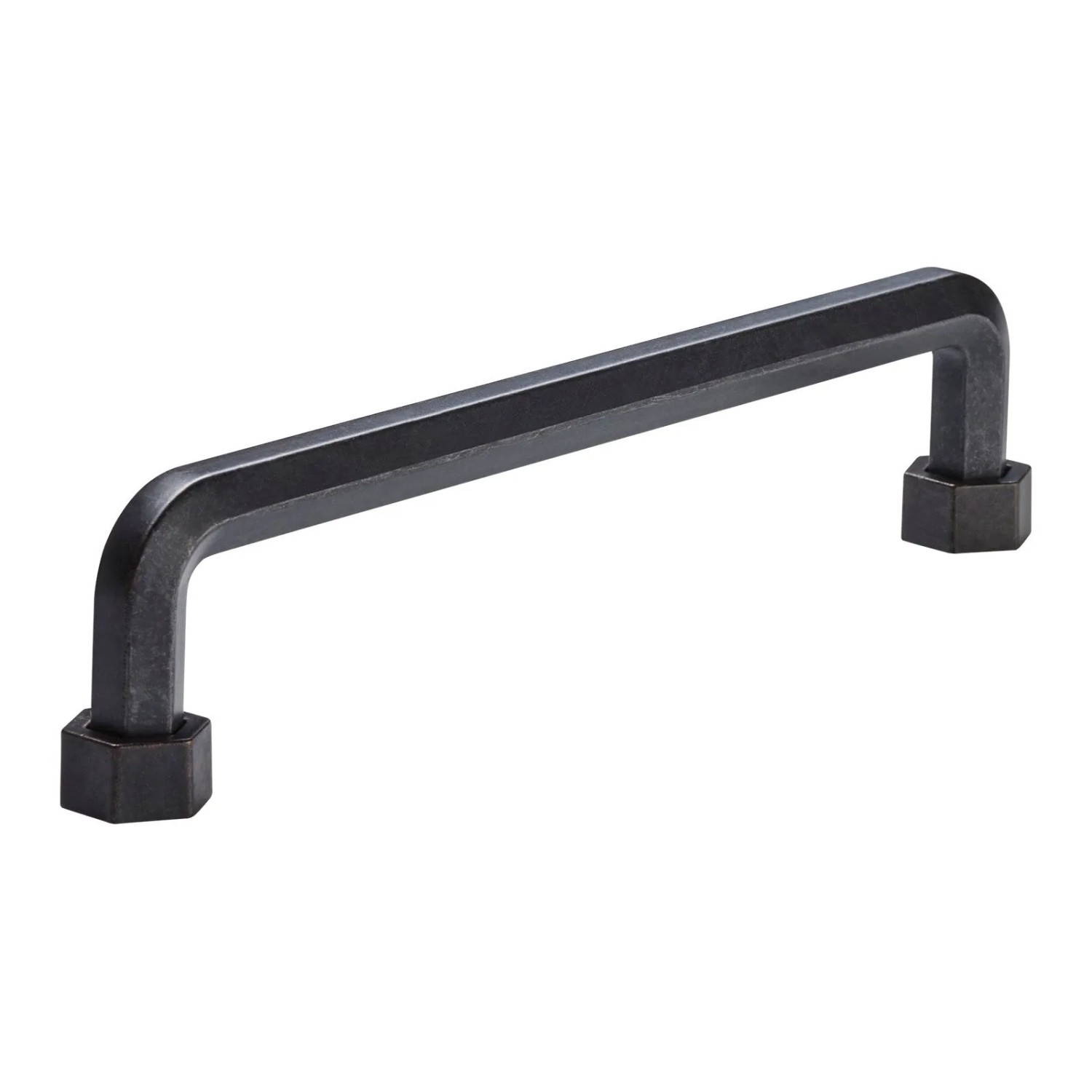 SOTECH Möbelgriff Bügelgriff SW119 BA 160 mm Used Look Schwarz mit Abnehmbaren Sockeln