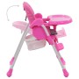 vidaXL Baby-Hochstuhl Rosa und Grau 10186_5
