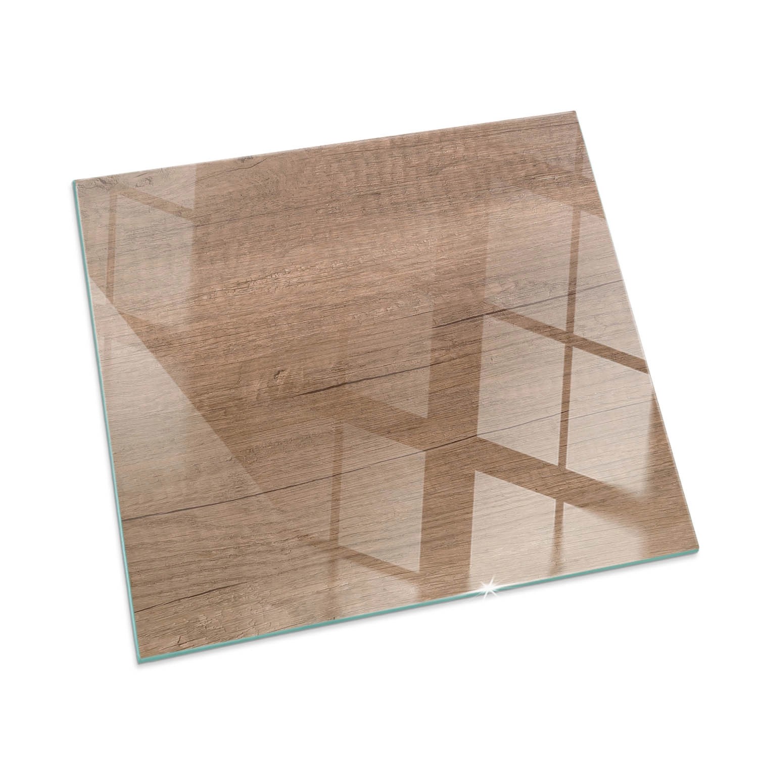 Tulup Glasplatte für Kamin Natürliches Holzmuster Bodenplatte Glas für Ofen günstig online kaufen