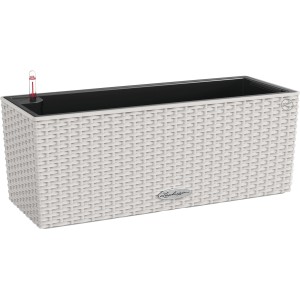 Lechuza Balconera Cottage 50, lichtgrauer Blumenkasten mit Bewässerungssystem, 50x19 cm.