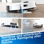 Ecovacs N20 PRO PLUS Saugroboter: Hindernisüberwindung, Fallsicherung, lange Laufzeit für nahtlose Reinigung.