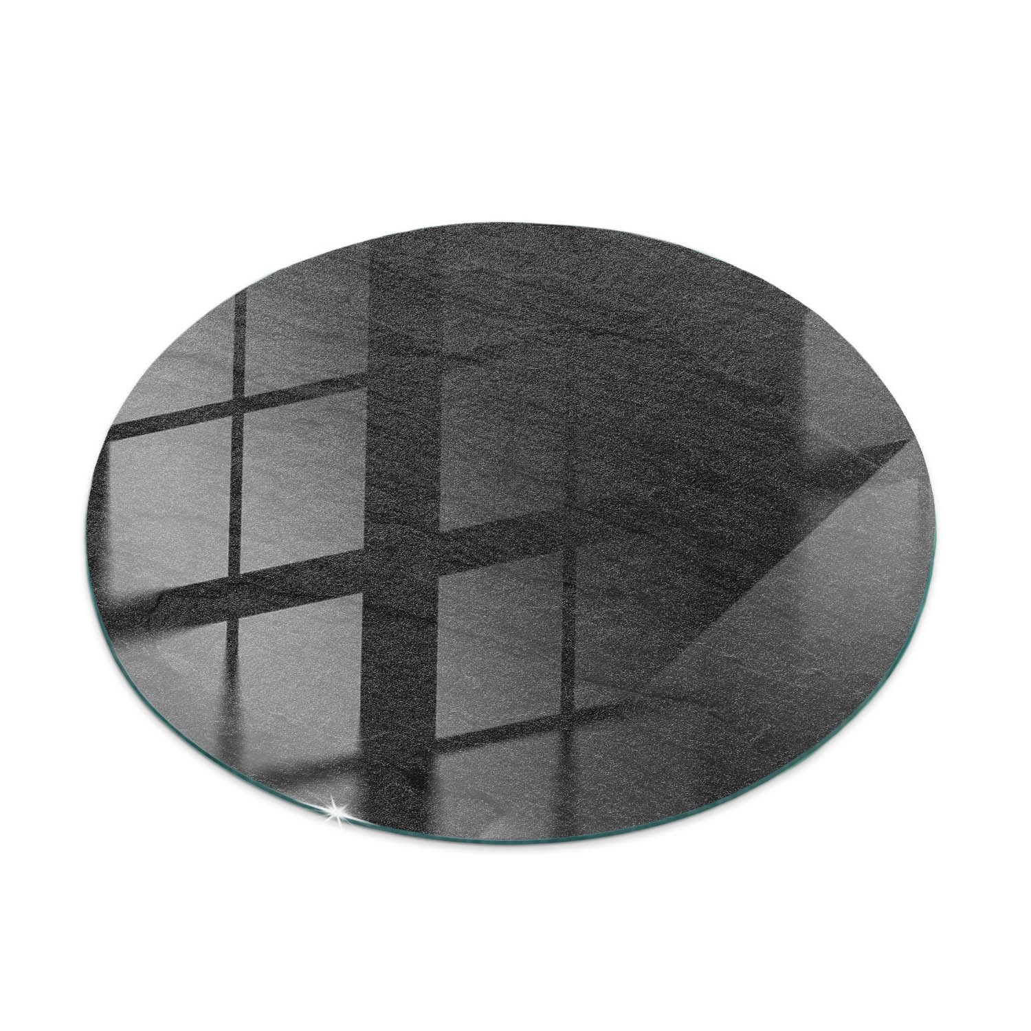 Tulup Tischplatte Natursteinstruktur Glastischplatte 100x100 cm Schwarz Tischplatte Tischplatte Quadratisch Tischplatte ...