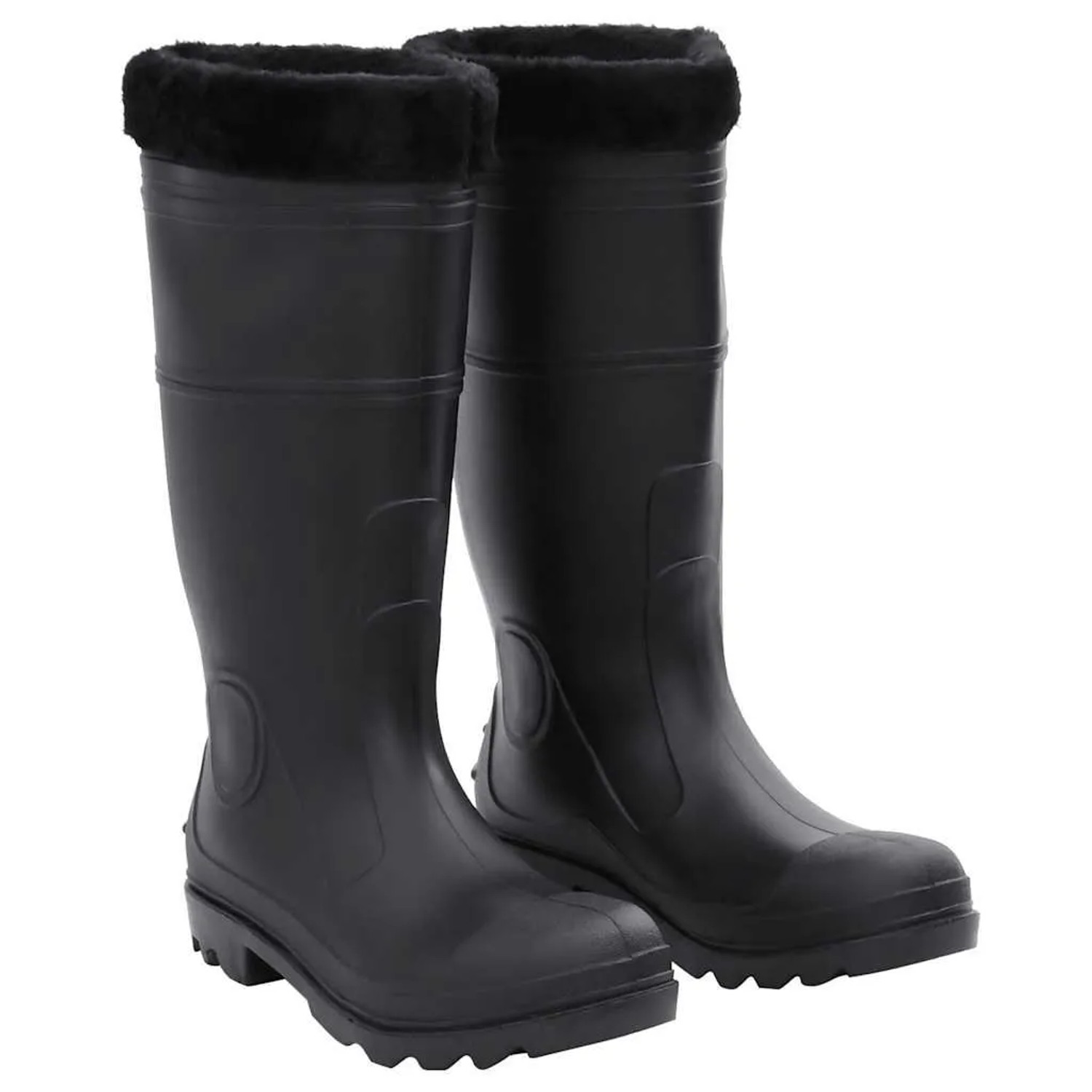 vidaXL Gummistiefel mit Herausnehmbarem Innenfutter Schwarz Größe 43 PVC 137601