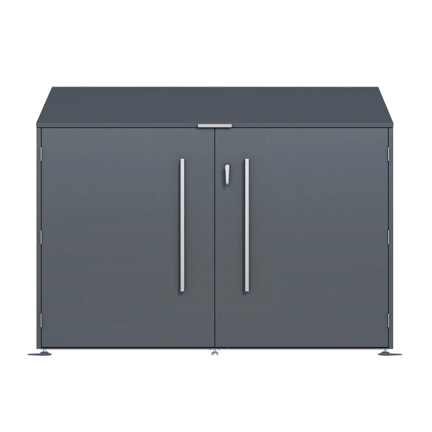 Westmann Fahrradgarage Linea Anthrazit 100 cm x 200 cm x 154 cm
