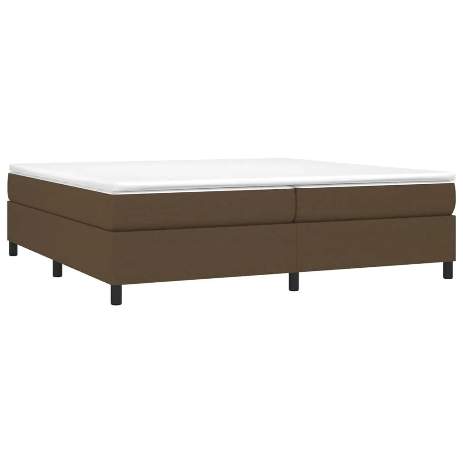 vidaXL Boxspringbett mit Matratze Dunkelbraun 200x200 cm Stoff 3144450 günstig online kaufen