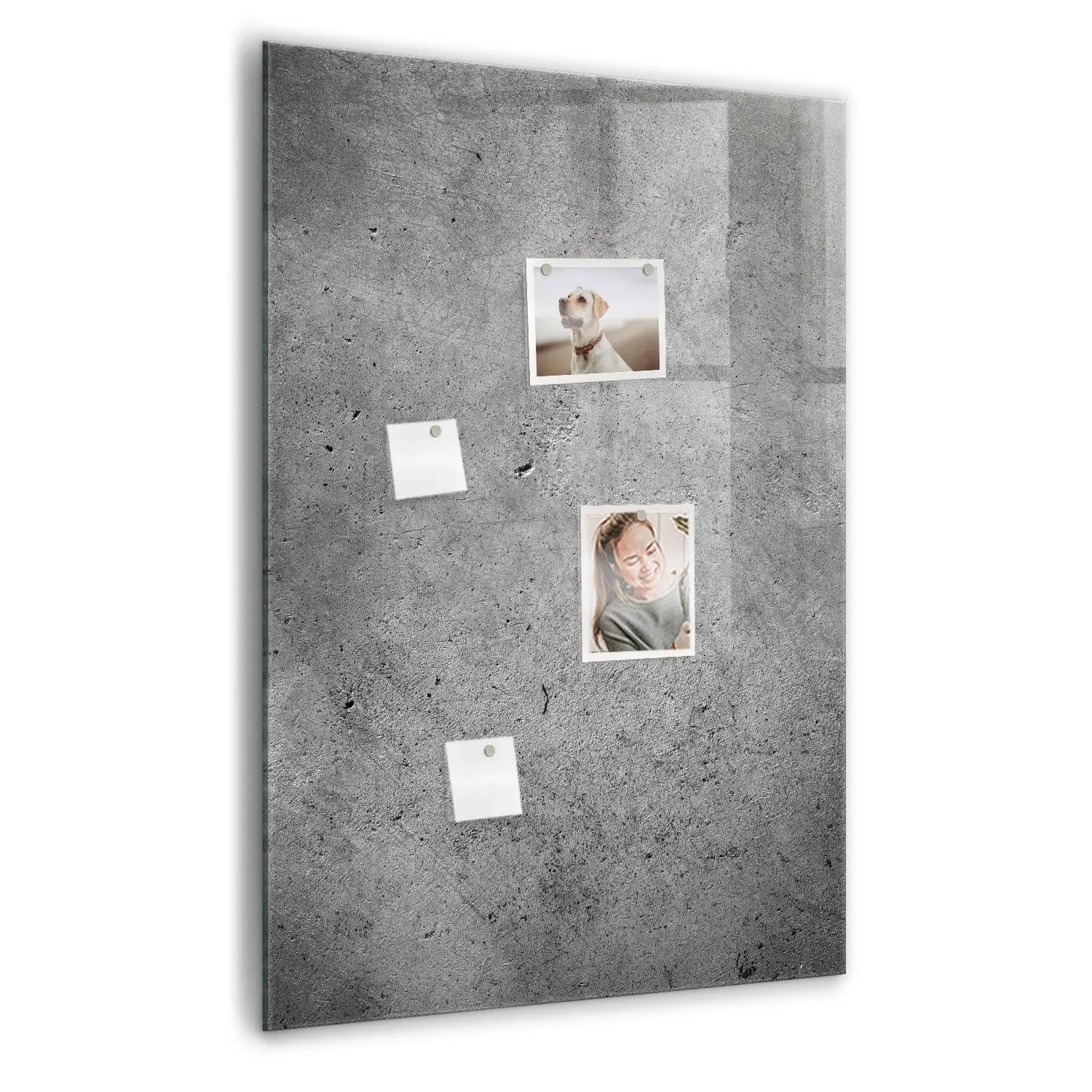 Tulup Magnettafel Aus Glas Beton 70x100 cm Whiteboard Magnetisch Glas Weiße günstig online kaufen