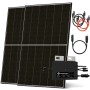 Solarway Balkonkraftwerk 800W Komplettset mit 2 Solarmodulen, Wechselrichter und Zubehör.