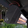 Palram Infrarot Heizstrahler 1800W für Terrassenüberdachung, verstellbar und mit Schalter.