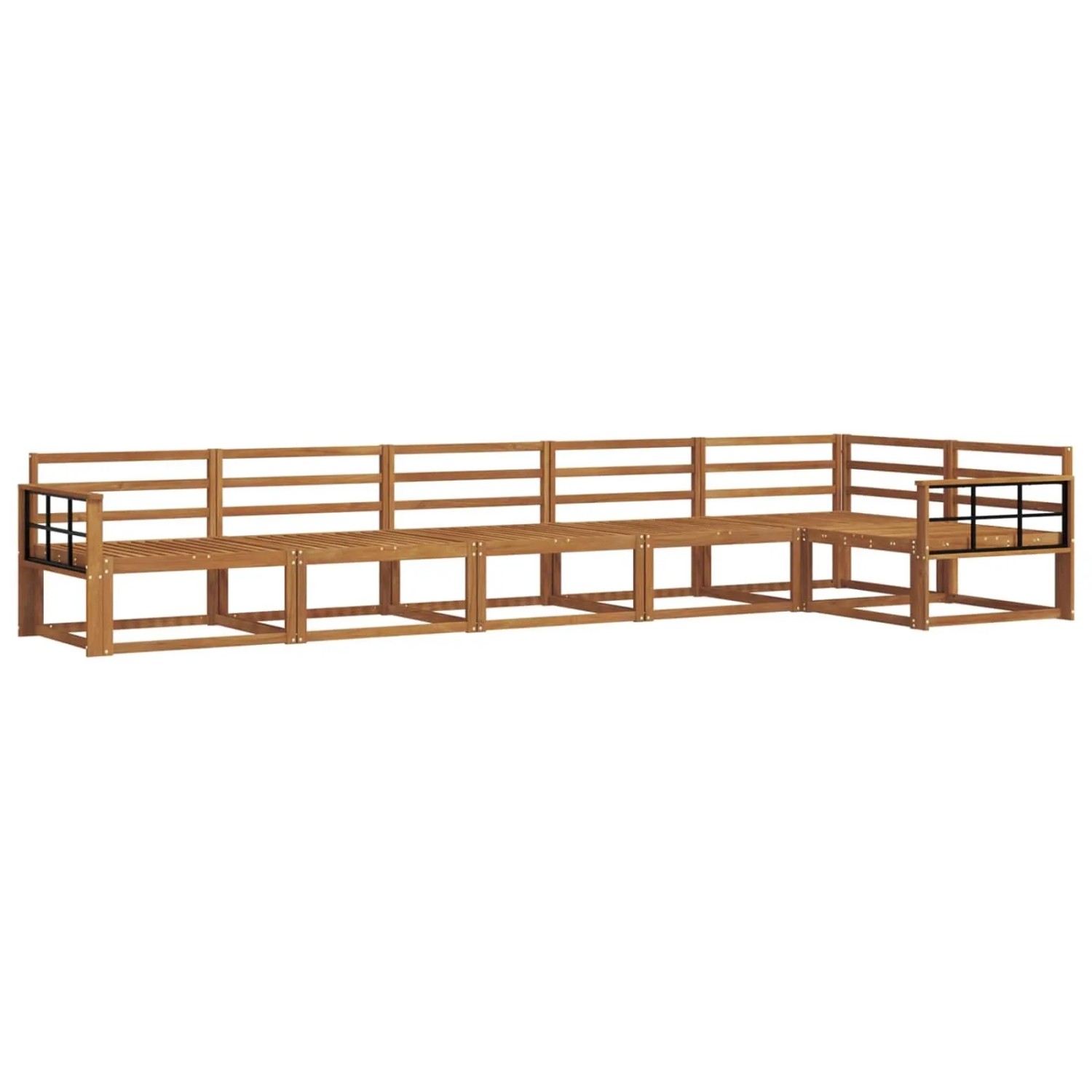 vidaXL Outdoor-Sofagarnitur 6-Tlg Natur Massivholz Akazie 3367657
