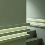 ORAC DECOR C382 Eckleisten Set mit indirekter Beleuchtung, 24 m, Weiß.