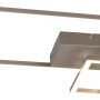 Moderne LED-Deckenleuchte Padella in Nickel matt mit Dimmerfunktion für Wohn- und Schlafzimmer.
