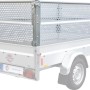 Stema Gitteraufsatz 66cm für Variolux 750 Autoanhänger, verzinktes Lochblech.